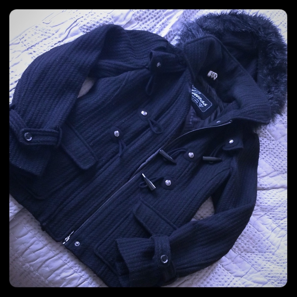 SOLD | Guess|Wool Coat - Picture 1 of 8